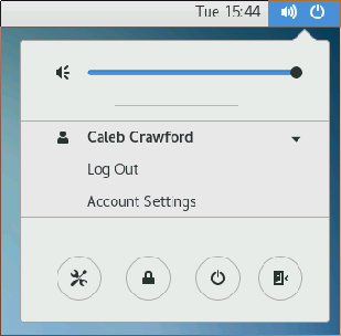 Screenshot: Guac log out screen