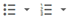 WYSIWYG icon: bullets and numbered lists