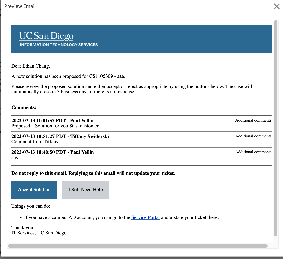 An example email of the Solution Proposed notification 