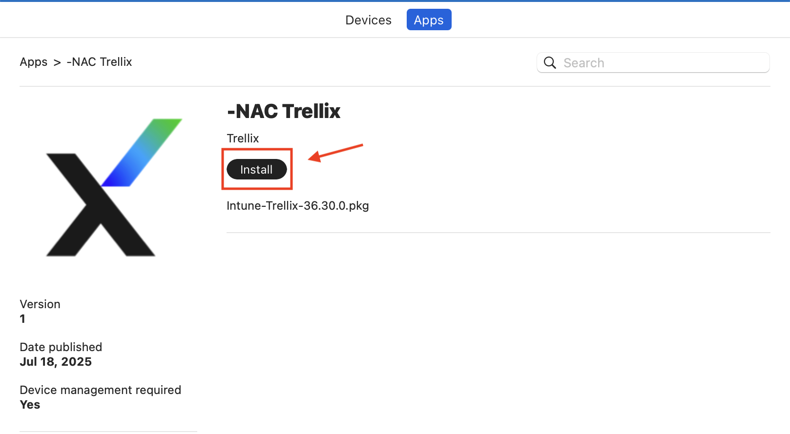 Trellix install