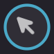 The "highlight click" icon in the Kaltura Capture annotations menu.
