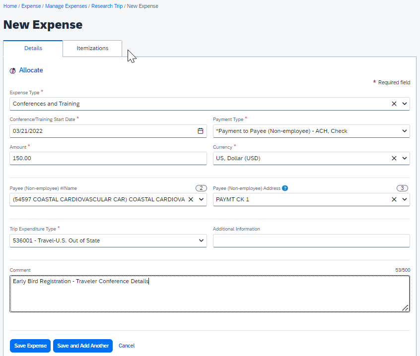 Budget & Finance Knowledge Base - How to Submit a Travel Expense Report ...