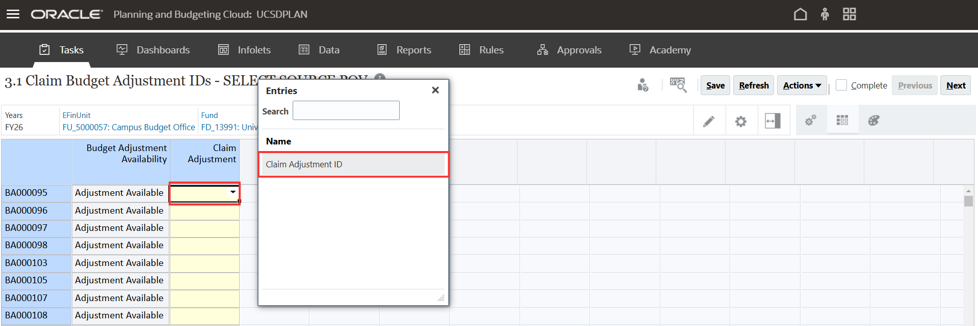 Task 3.1 Claim Adjustment