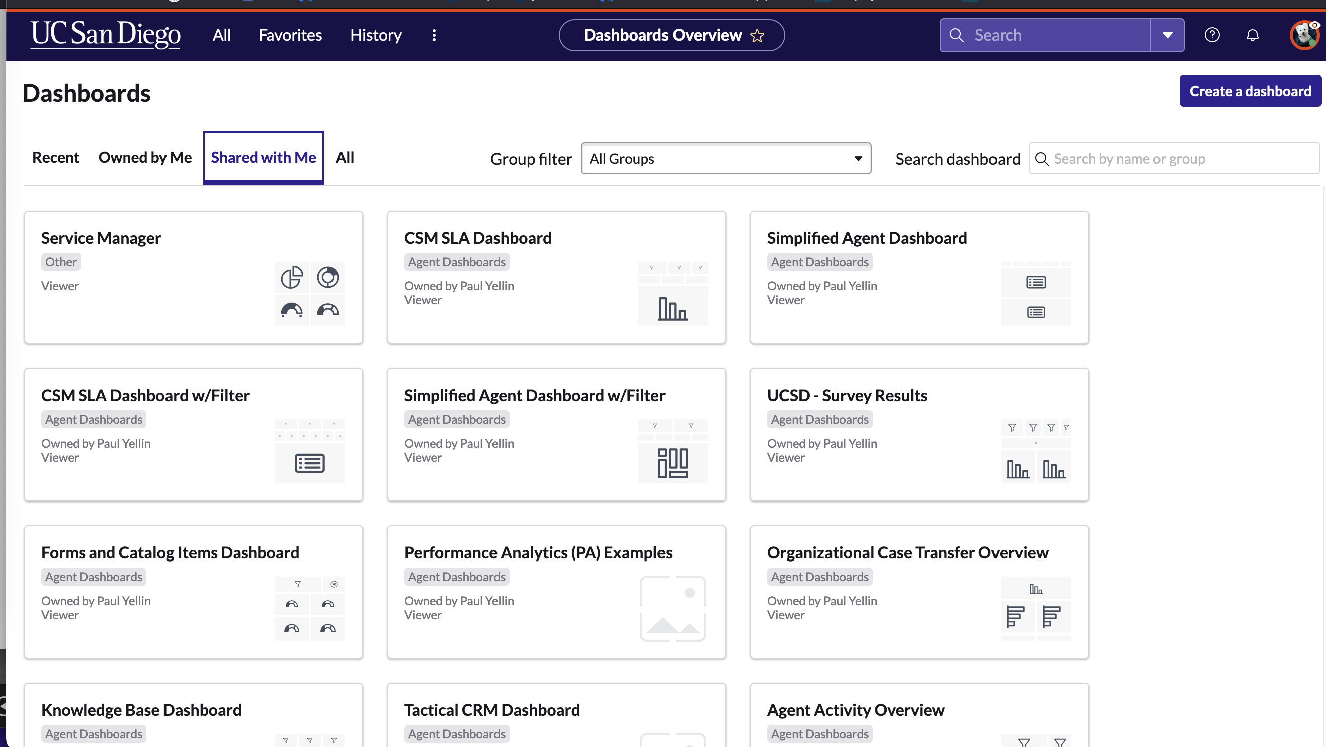 dashboard picker on agent view dashboard picker on agent view