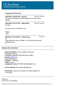 An example of an email an agent receives when they are assigned to case