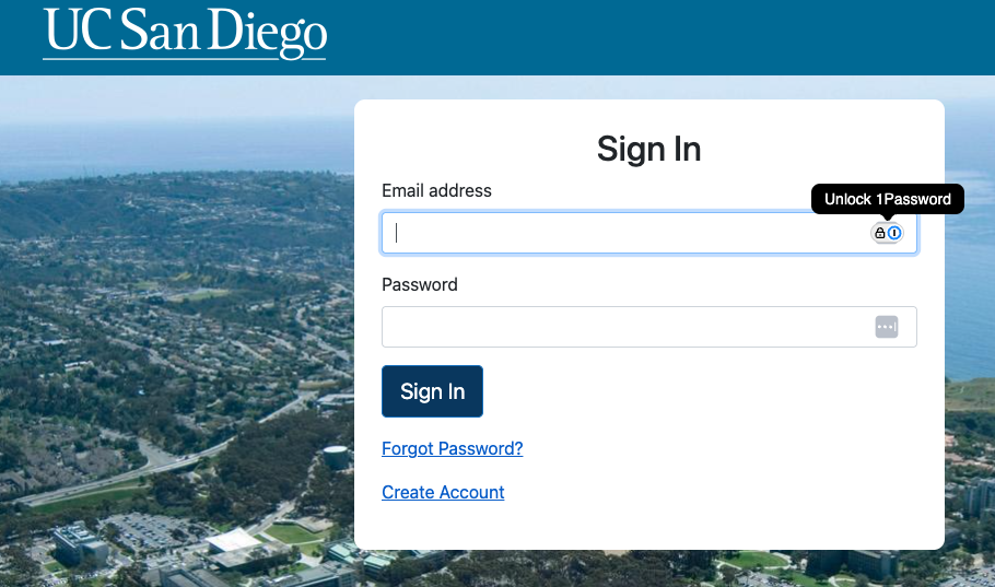 Guest log in sign in page
