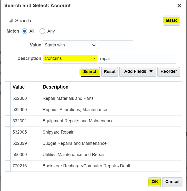 Budget & Finance Knowledge Base - How to Edit the Chart String Account ...