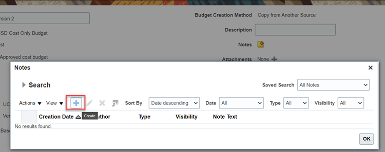 Budget & Finance Knowledge Base - How to Add Notes to a Project ...