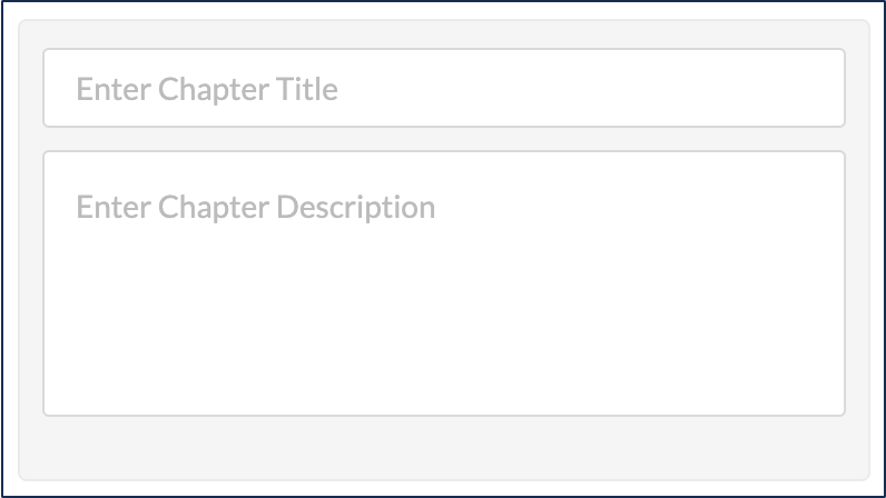 A screenshot of the 'chapter information' section.